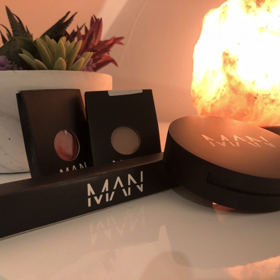 A glimpse of the Boohoo MAN Men's Makeup range.